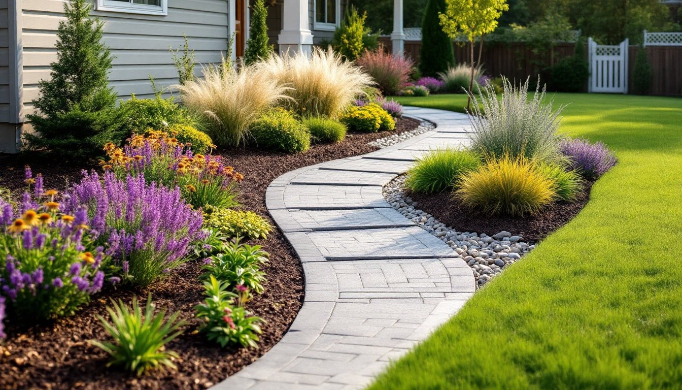 low maintenance landscaping front yard